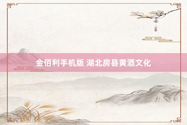 金佰利手机版 湖北房县黄酒文化